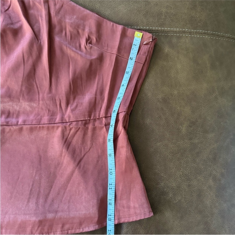 Lulu's Rust One-Shoulder Top - Picture 6 of 9